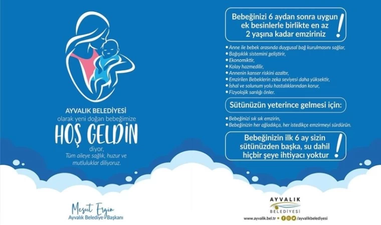 Ayvalık’tan “Hoş Geldin Bebek” projesi