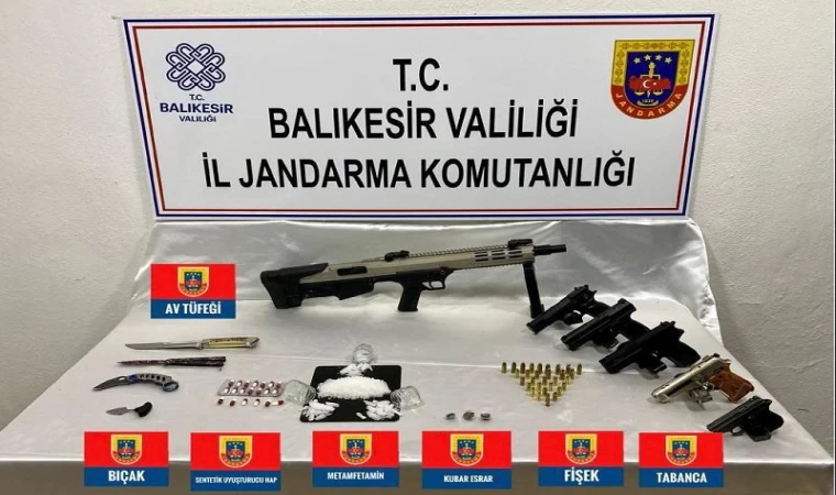 Balıkesir’de uyuşturucu imalathanesine baskın