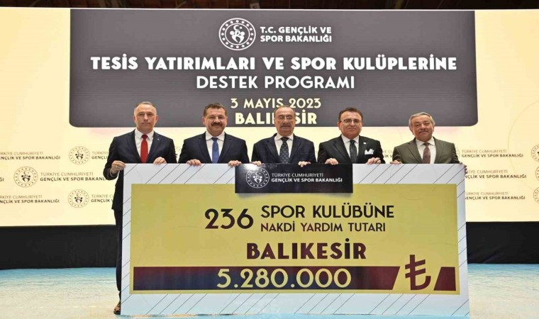 Balıkesirli amatör spor kulüplerine maddi destek