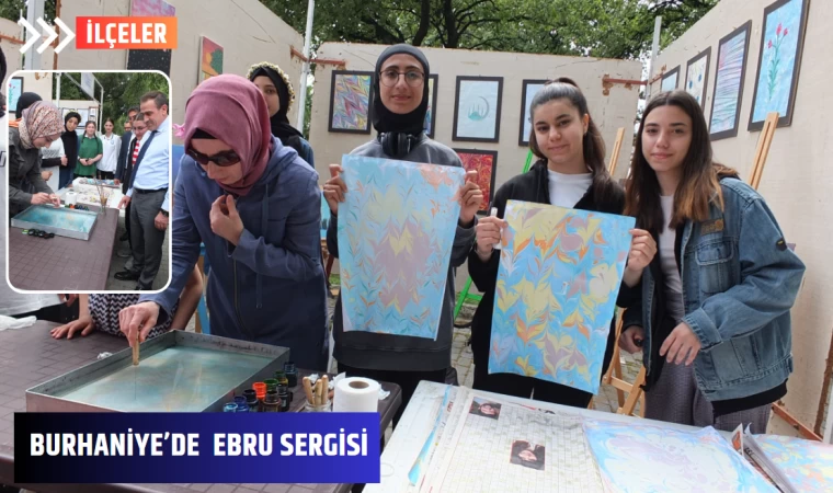 Burhaniye’de Ebru Sergisi