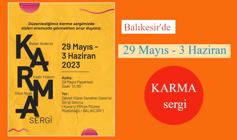 Balıkesir'de KARMA resim sergisi