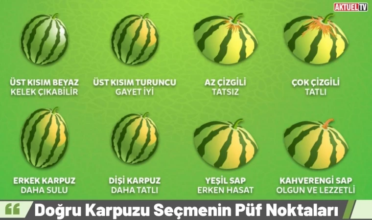 Doğru Karpuzu Seçmenin Püf Noktaları