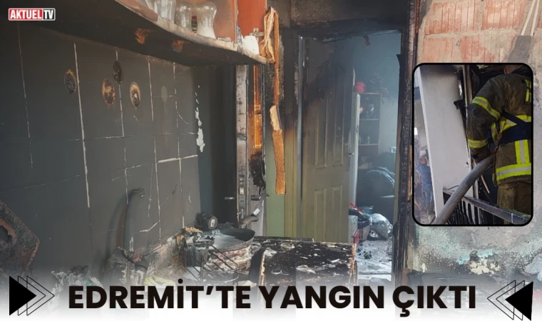 Edremit’te Yangın Çıktı