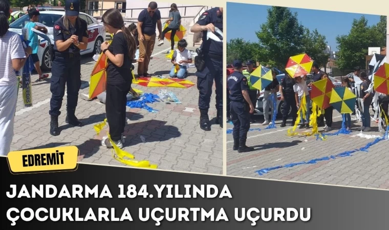 Jandarma, 184.yılında çocuklarla uçurtma uçurdu