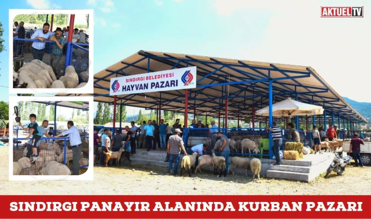 Sındırgı Panayır Alanında Kurban Pazarı