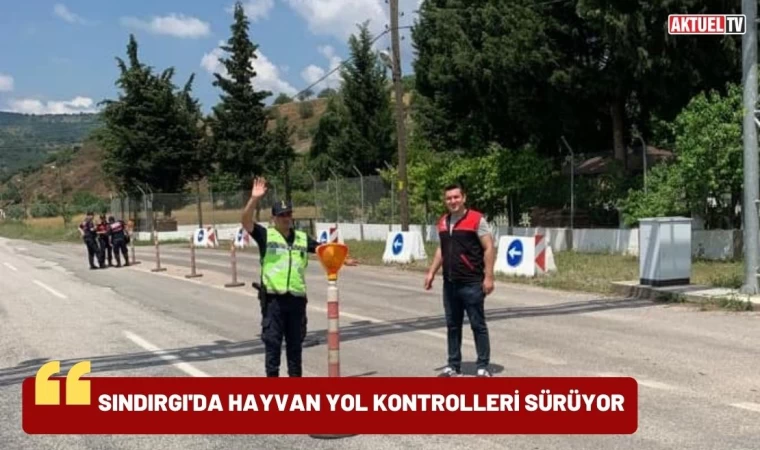 Sındırgı’da hayvan sağlığı yol kontrolleri sürüyor