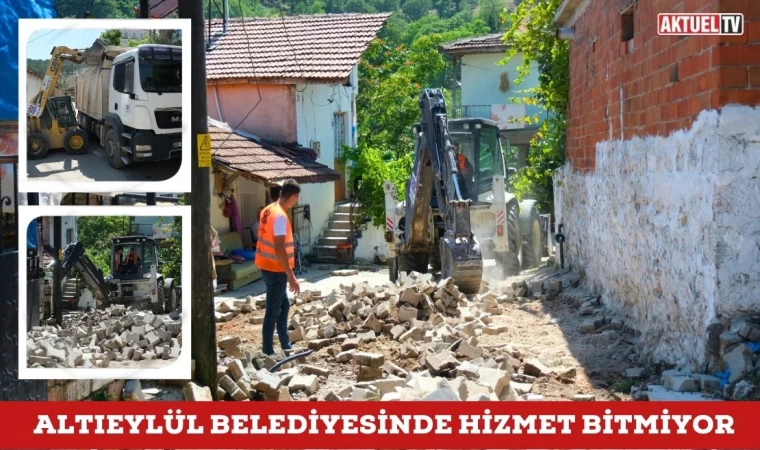 Altıeylül Belediyesinde Hizmet Bitmiyor