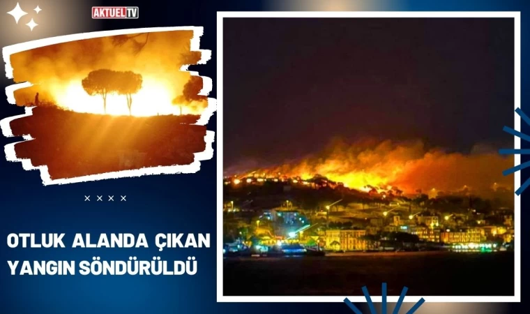 Ayvalık’ta Otluk Alanda Çıkan Yangın Söndürüldü