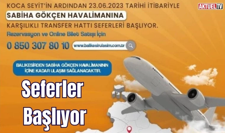 Balıkesir – Sabiha Gökçen Hava Köprüsü Kuruldu