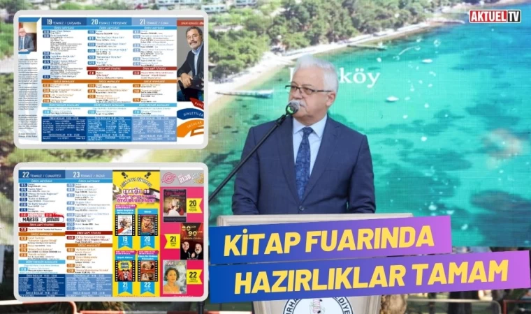 Burhaniye Kitap Fuarında Hazırlıklar Tamam