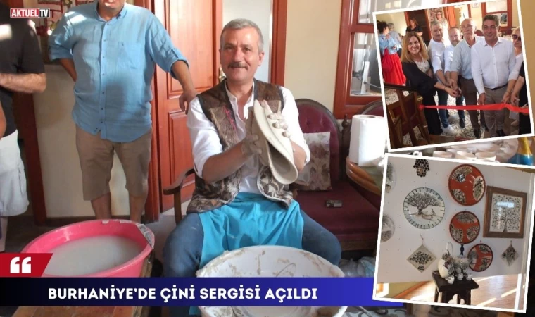 Burhaniye’de Çini Sergisi Açıldı