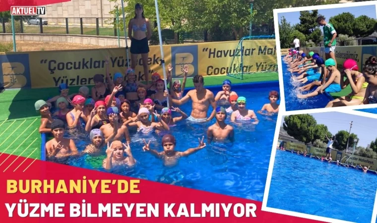 Burhaniye’de Yüzme Bilmeyen Kalmıyor