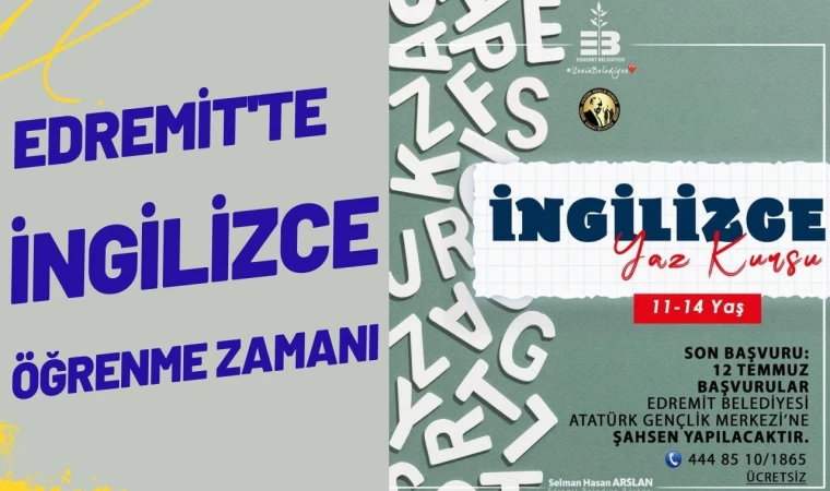 Edremit’te İngilizce Öğrenme Zamanı