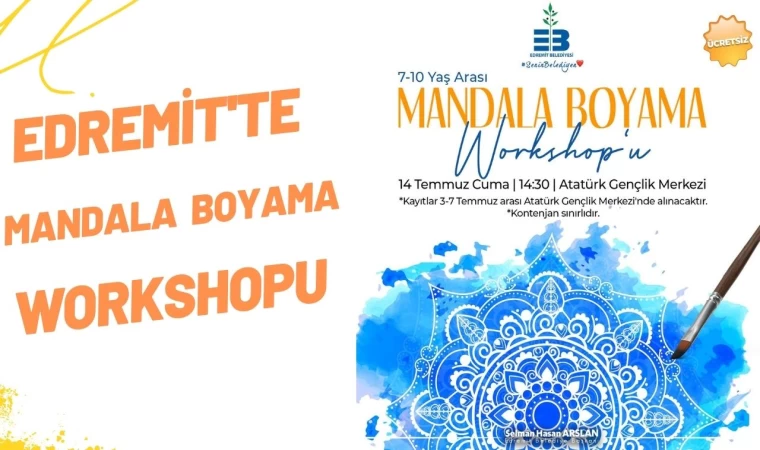 Edremit’te Mandala Workshopu Başlıyor