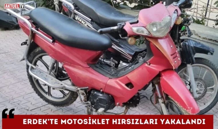 Erdek’te Motosiklet Hırsızları Yakalandı