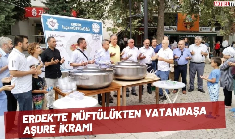 Erdek'te Müftülükten Vatandaşa Aşure İkramı