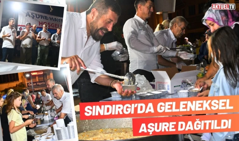 Sındırgı’da Geleneksel Aşure Dağıtıldı