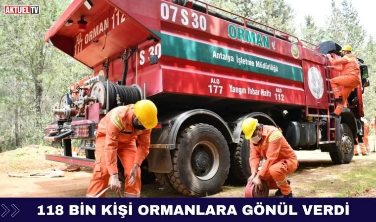 118 Bin Kişi Ormanlara Gönül Verdi