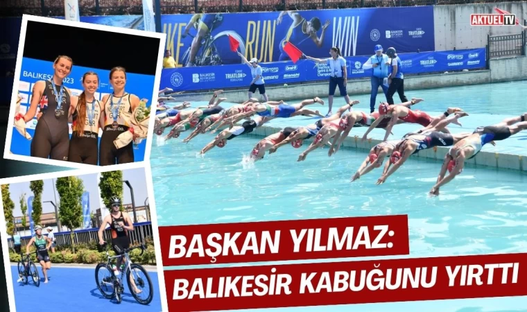 Balıkesir’de Avrupa Triatlon Şampiyonası Gerçekleştirildi