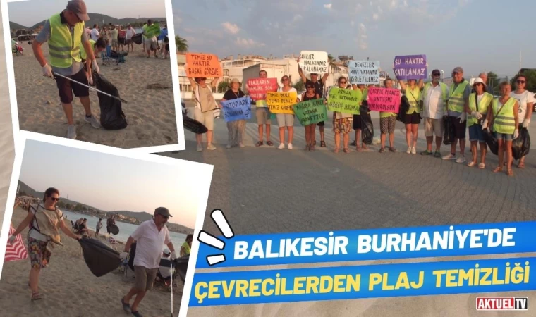 Balıkesir’de Çevrecilerden Plaj Temizliği