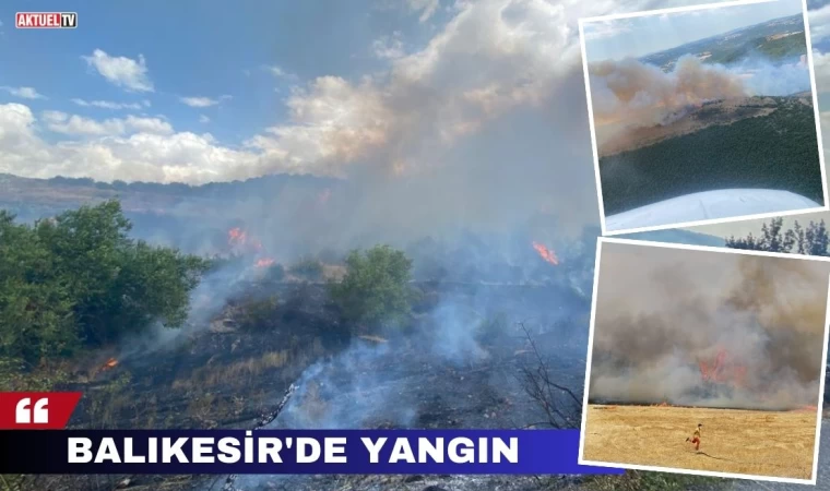 Balıkesir’de Yangın