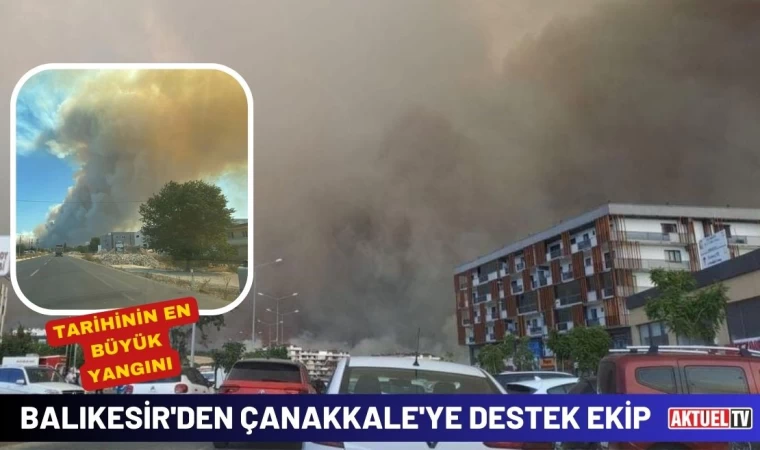 Balıkesir'den Çanakkale'ye Destek Ekip