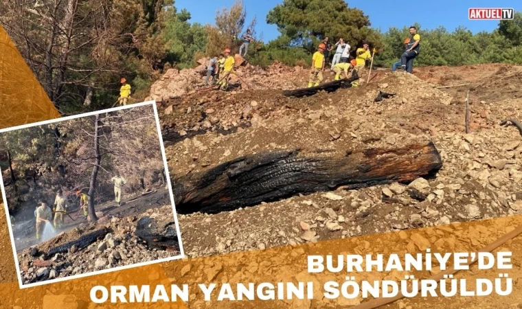 Burhaniye’de Orman Yangını Söndürüldü