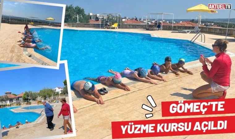 Gömeç’te Yüzme Kursu Açıldı