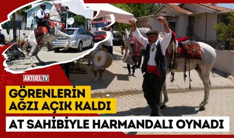 Sahibiyle Harmandalı Oynayan At Görenleri Şaşırttı