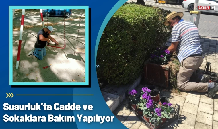 Susurluk’ta Cadde ve Sokaklara Bakım Yapılıyor