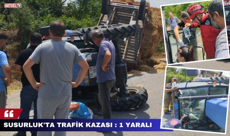 Susurluk’ta Trafik Kazası : 1 Yaralı