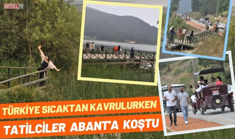 Türkiye Sıcaktan Kavrulurken Tatilciler Abant’a Koştu