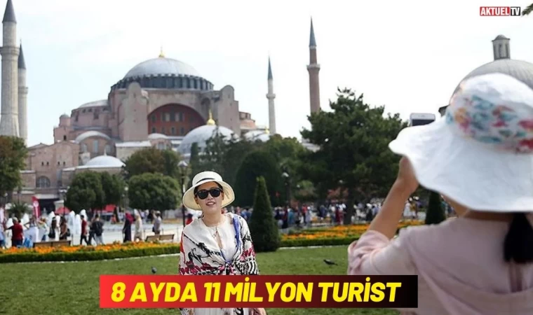 8 Ayda 11 Milyon Yabancı Turist