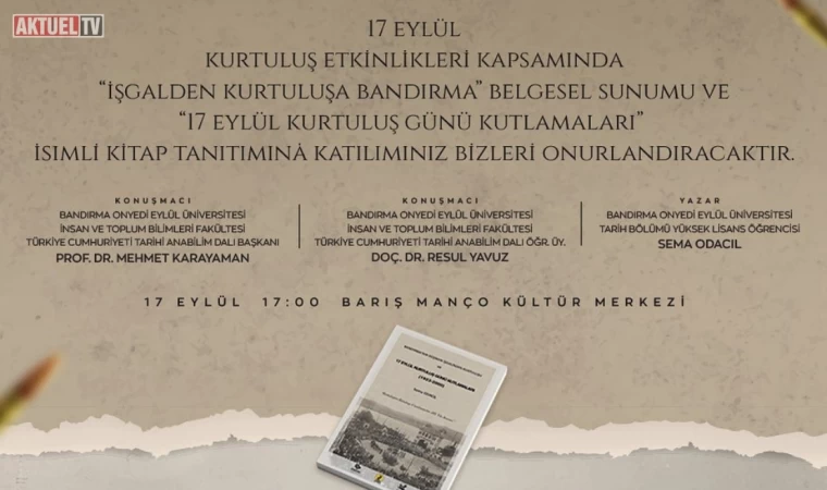 Bandırma’nın Kurtuluş Günü Etkinlikleri Sürüyor