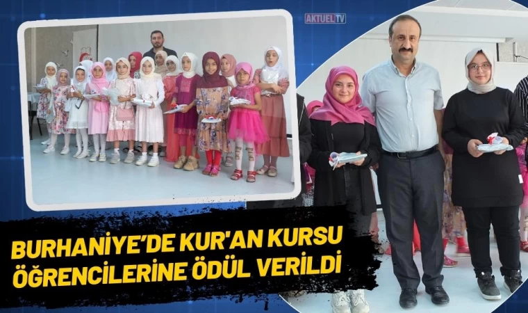 Burhaniye’de Kur'an Kursu Öğrencilerine Ödül Verildi