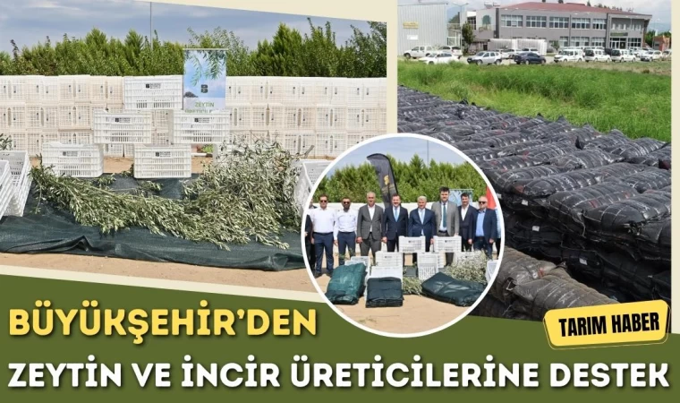 Büyükşehir’den Zeytin ve İncir Üreticilerine Destek