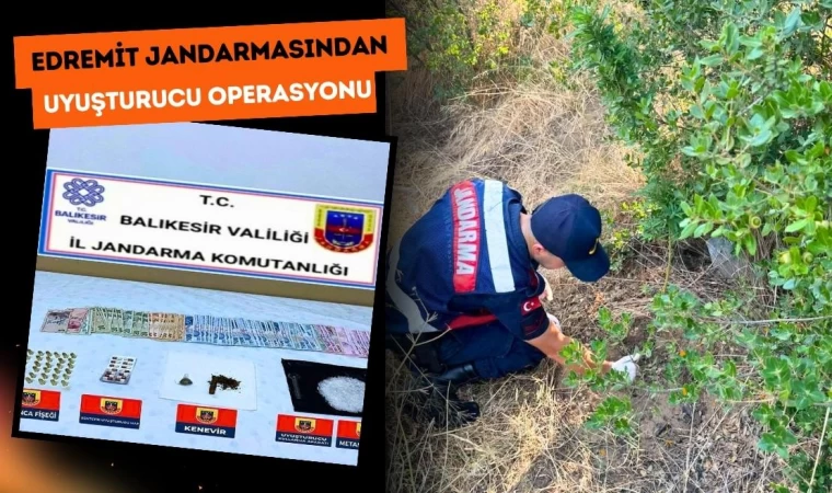 Edremit Jandarmasından Uyuşturucu Operasyonu