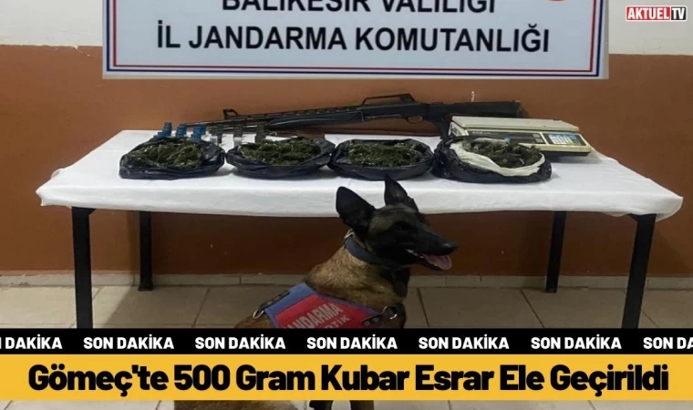 Gömeç'te 500 Gram Kubar Esrar Ele Geçirildi