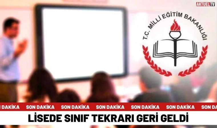 Lisede Sınıf Tekrarı Geri Geldi