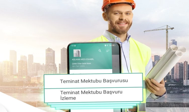 Mobil Şubeden Teminat Başvuru Hizmeti Başladı