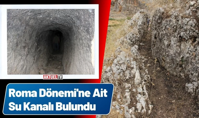 Roma Dönemi'ne Ait Su Kanalı Bulundu