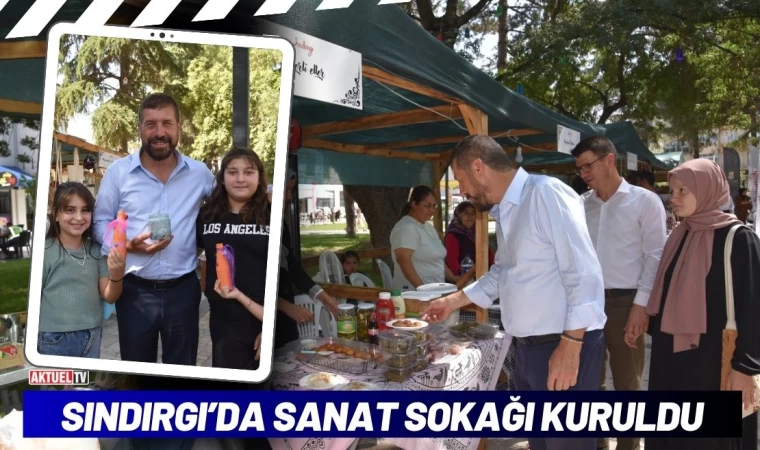 Sındırgı’da Sanat Sokağı Kuruldu