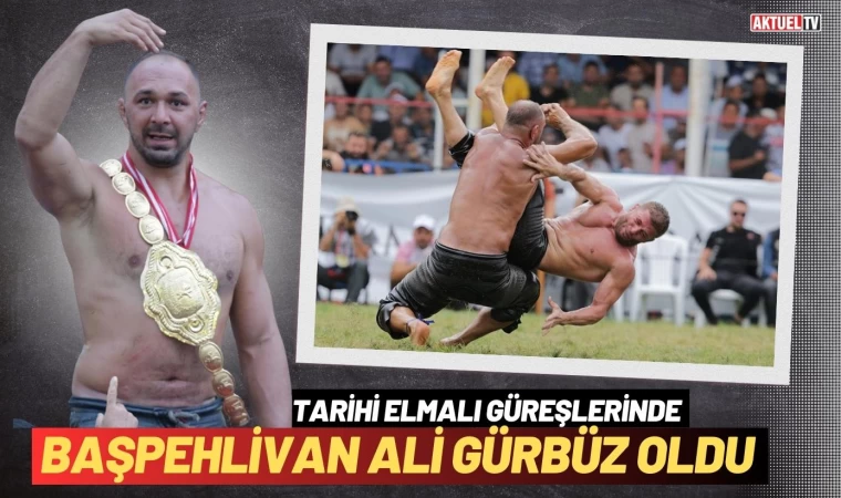 Tarihi Elmalı Güreşlerinde Başpehlivan Ali Gürbüz