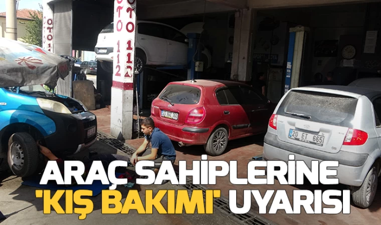 Araç Sahiplerine Kışlık Bakım Uyarısı