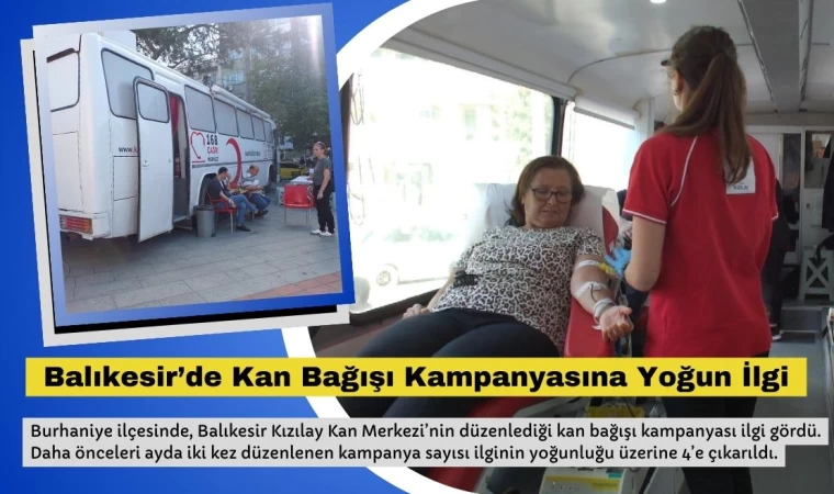 Balıkesir’de Kan Bağışı Kampanyasına Yoğun İlgi