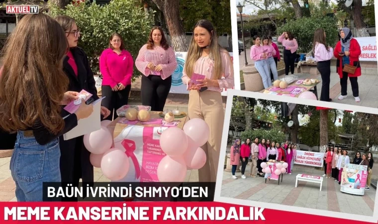 BAÜN İvrindi SHMYO’den Meme Kanserine Farkındalık