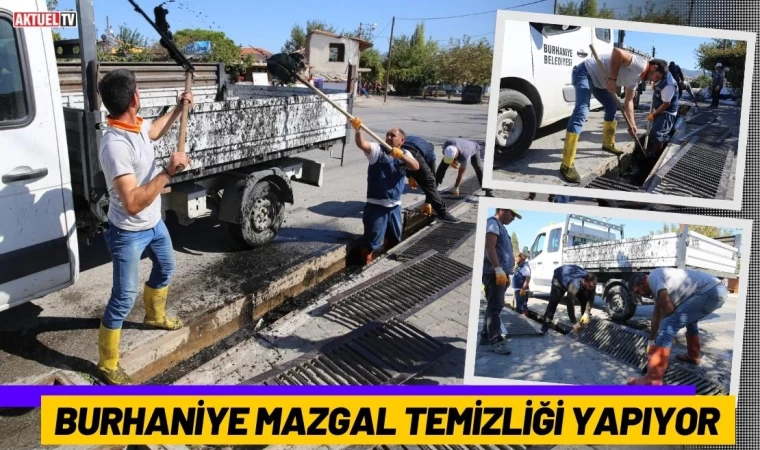 Burhaniye Mazgal Temizliği Yapıyor