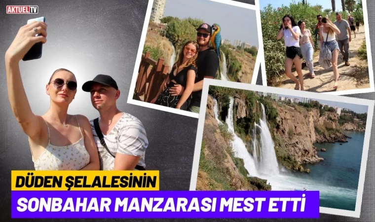 Düden Şelalesinin Sonbahar Manzarası Mest Etti