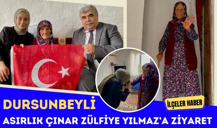 Dursunbeyli 100 Yaşındaki Asırlık Çınar'a Ziyaret