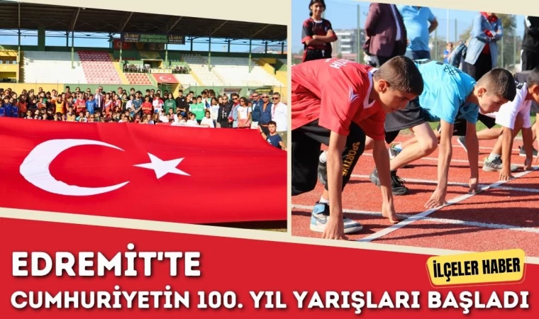 Edremit'te Cumhuriyetin 100. Yıl Yarışları Başladı